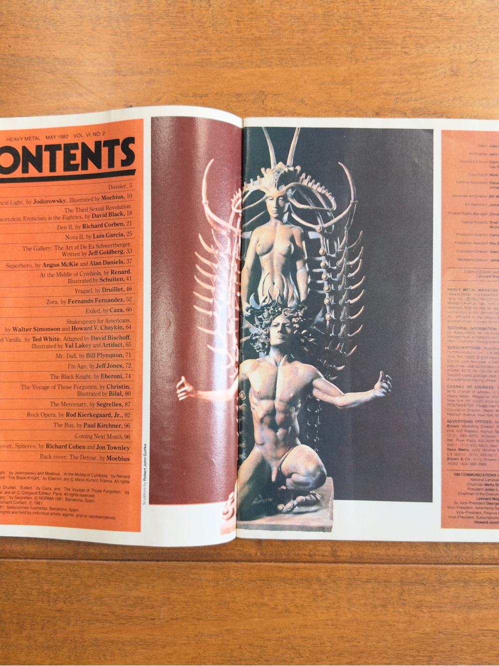 Heavy Metal Magazine - Purple Cover (May 1982) - Picture 2 of 9